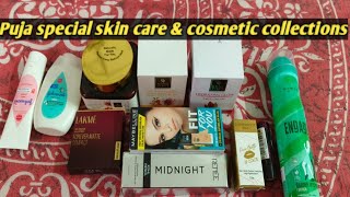 Puja special skin care amp cosmetic collectionscosmetic productmakeup [upl. by Gnuy932]