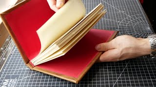 How to Make a Hardcover Leather Bound Book [upl. by Imhskal]