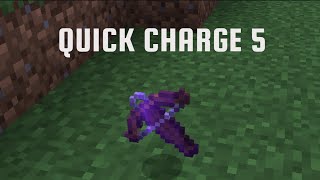 QUICKCHARGE 5 CROSSBOW IN MINECRAFTrapid fire minecraft maxthemage [upl. by Ellac]