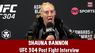 Shauna Bannon reveals she suffered a cut last week Coach head hitting the camera  UFC 304 [upl. by Mount]