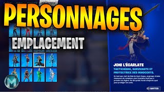 EMPLACEMENT PERSONNAGES FORTNITE CHAPITRE 4 SAISON 1 MISE À JOUR 2310 PERSONNAGE 11 FORTNITE [upl. by Medovich]