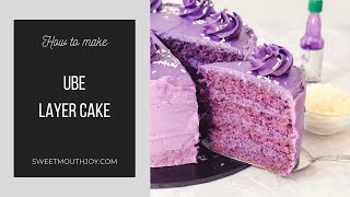 Easy Ube Cake Recipe [upl. by Bryna]