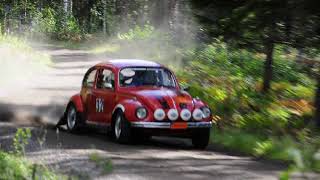 Flatout VW 1303 Old rallycar fast in rally Malmjärn Runt [upl. by Nnylesor]