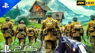 BATTLE OF BELGIUM  Realistic Ultra Graphics Gameplay PS5 GAMEPLAY 4K60FPS CALL OF DUTY WWII [upl. by Annelak]