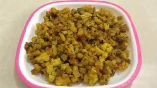 Aloo gobi ki sabzi in microwave in a Healthy way in hindi  Home Style Gobi Aloo [upl. by Ellenej687]