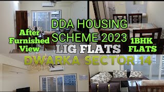 FURNISHED 1BHK FLAT VIEW DDA HOUSING SCHEME 2023LIG FLATS IN DWARKA SECTOR 14 housing 1bhk dda [upl. by Milla]