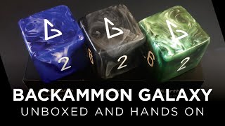 UNBOXING  Backgammon Galaxy Doubling Cubes [upl. by Ennovaj]