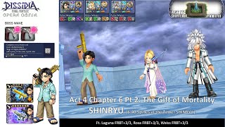 DFFOO GL Act 4 Chapter 6 Pt 2 Spines in the Tower SHINRYU Blue Crystal Run [upl. by Ellirehs]