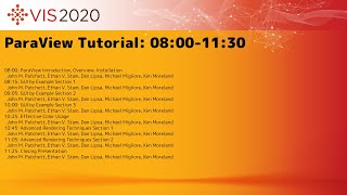 VIS 2020 ParaView Tutorial [upl. by Lemahs929]