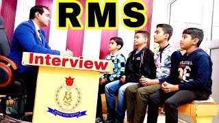 Rms Military school interview 2024  How to Crack Rms school interview [upl. by Ahseyk566]