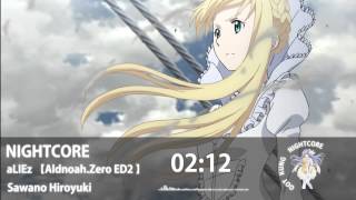 【Nightcore】 aLIEz 【Aldnoah Zero ED2】 [upl. by Longwood]