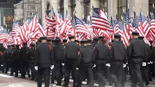 FDNY 343 Tribute in the NYC St Patricks parade [upl. by Duky]