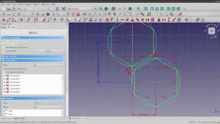 FreeCAD  Honeycomb pattern [upl. by Warder]