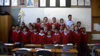 Marcellin College  Room 16 sings quotKa Waiata ki a Mariaquot [upl. by Hammel925]