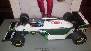 118 Mika Hakkinen 1991 Monaco GP Lotus 102B  Spark F1 Diecast Review [upl. by Ezirtaeb574]