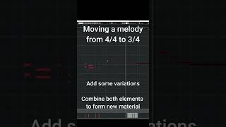 Moving a melody from 44 to 34 shorts composer epicmusic cubase [upl. by Nolyat]