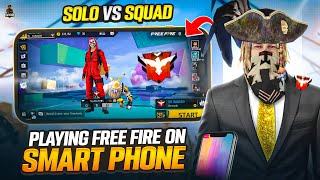 BEST SOLO VS SQUAD GAMEPLAY ON MOBILE  GARENA FREE FIRE [upl. by Papotto]