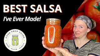 The BEST Mild Salsa for Canning 🍅🫙🫑 [upl. by Rosemari]