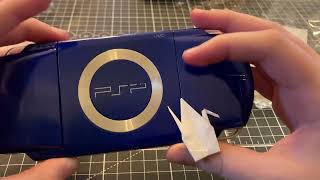 PSP 1000 unboxing RARE blue [upl. by Kellyn]