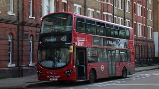 Full Route Visual  London Bus Route 452  Towards Ladbroke Grove  VDW41005 BJ11 DVG [upl. by Fax]