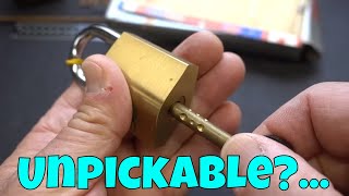 1549 SB Unpickable Padlock Picked Open [upl. by Sirred898]