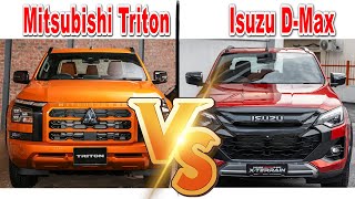 2024 Mitsubishi Triton vs 2024 Isuzu DMax facelift [upl. by Victor]