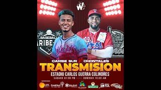 🔴Pomares2023 CHONTALES VS CARIBE SUR JUEGO 2 ⚾️ [upl. by Ahsauqal]