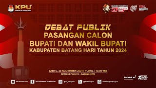 Debat Calon Tunggal Pemilihan BupatiWakil Bupati Batanghari 2024 [upl. by Staten242]