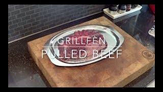 Pulled beef på din kamadogrill eller smoker [upl. by Ahsiken]