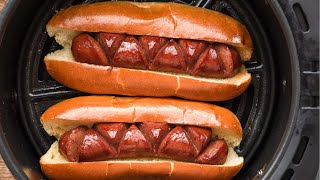 Air Fryer Hot Dogs in 6 minutes [upl. by Editha951]