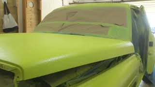 Spraying a ram 1500 with custom tinted Raptor Liner [upl. by Iggy94]