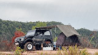 Solo Camping Saat Hujan Camping Di Atas Gunung Dengan Jimny SJ410  RAIN RELAX ASMR [upl. by Naes521]