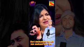 Teri Mohabbat Ne Dil Mein Mokam Kar Diya💖  bollywood song love indianidol13shortshdvideos [upl. by Argent239]