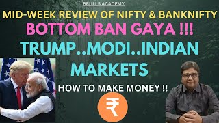 Nifty amp Banknifty Strategy prediction I Trump amp Modi I BOTTOM  Stock Market I Brullsacademy [upl. by Ative]