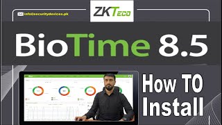 ZKteco Bio Time 85 Installation how to Guide Urdu Tutorial [upl. by Zosima743]