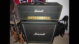 Marks 1972 Marshall 200w Major  with my mods  long noodling sound clip [upl. by Ativla]