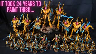 My CHILDHOOD DREAM Warhammer Army 24 years in the making Eldar [upl. by Bluh291]