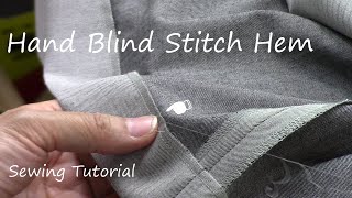 How to sew hand blind stitch hem on a skirt [upl. by Carnahan]