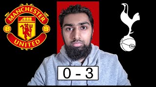 MAN UNITED 0  3 TOTTENHAM REVIEW [upl. by Airetnahs327]