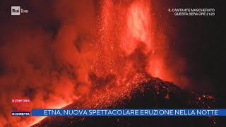 Etna nuova spettacolare eruzione nella notte  La vita in diretta 11022022 [upl. by Nyberg]