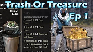 ESO  Kvatch Gladiator  Trash or Treasure EP1 [upl. by Ecirtak]