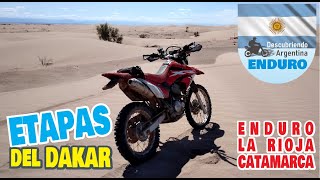 Enduro por las Etapas del Dakar  La Rioja y Catamarca  Honda Tornado [upl. by Anatlus]