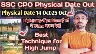 SSC CPO High Jump Best Technique ✅ High Jump Practice by SSC CPO boys 💯 Must Watch guys [upl. by Kryska]