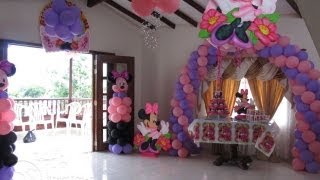 THEMED PARTY DECORATION  MINNIE MOUSE [upl. by Imogen]