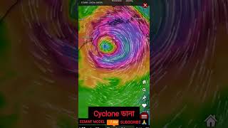 CYCLONE DANAECMWF MODELdana cyclonedana cyclone weatherupdate youtubeshorts [upl. by Haddad650]