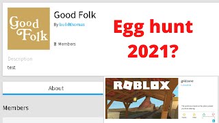 Possible Egg hunt 2021 group and game Real or not Roblox [upl. by Ever]