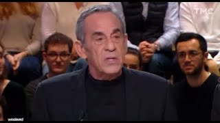 Quotidien Thierry Ardisson traite Cyril Hanouna de Racaille inculte Yann Barthes se marre [upl. by Ahsimat225]