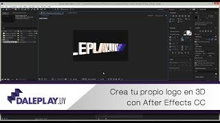 Tutorial Cómo crear tu logo en 3D con After Effects CC [upl. by Yancey]