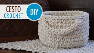 Tutorial Canasta con manijas  Crochet  Paso a Paso [upl. by Mylander98]