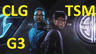 CLG vs TSM Game 3 Highlights 2017 NALCS SUMMER SPLIT WEEK 2 DAY 3 [upl. by Akemehc]